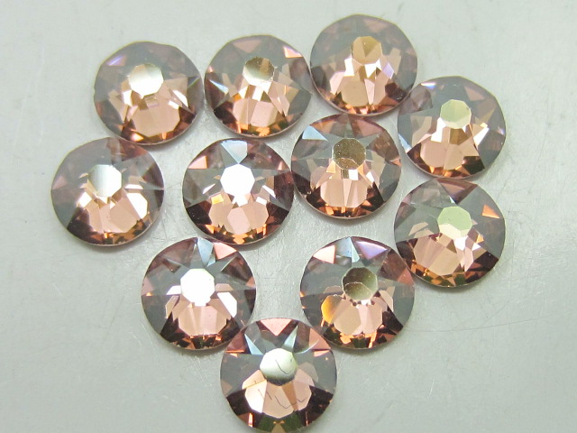 72 pcs. 20ss LIGHT AMETHYST CHAMPAGNE FLATBACK European Rhinestones